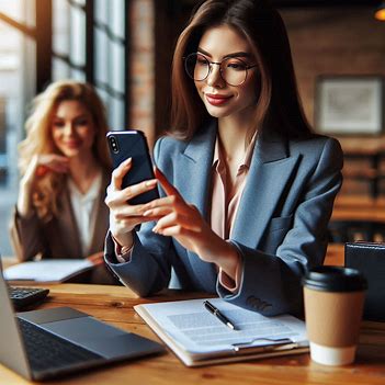 professional young woman, boosting career in instagram